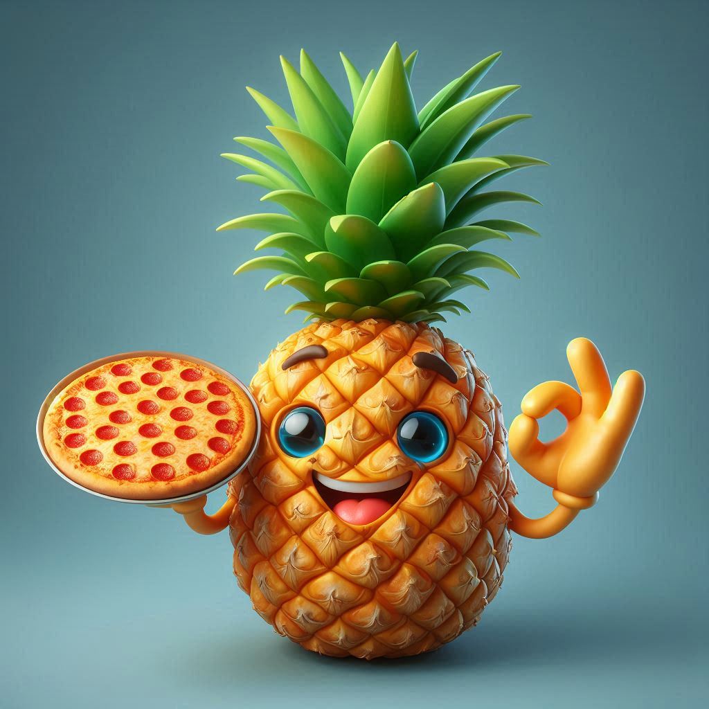 Promoción de junio 2025 de pizzeria alberobello gijón piña sosteniendo pizza